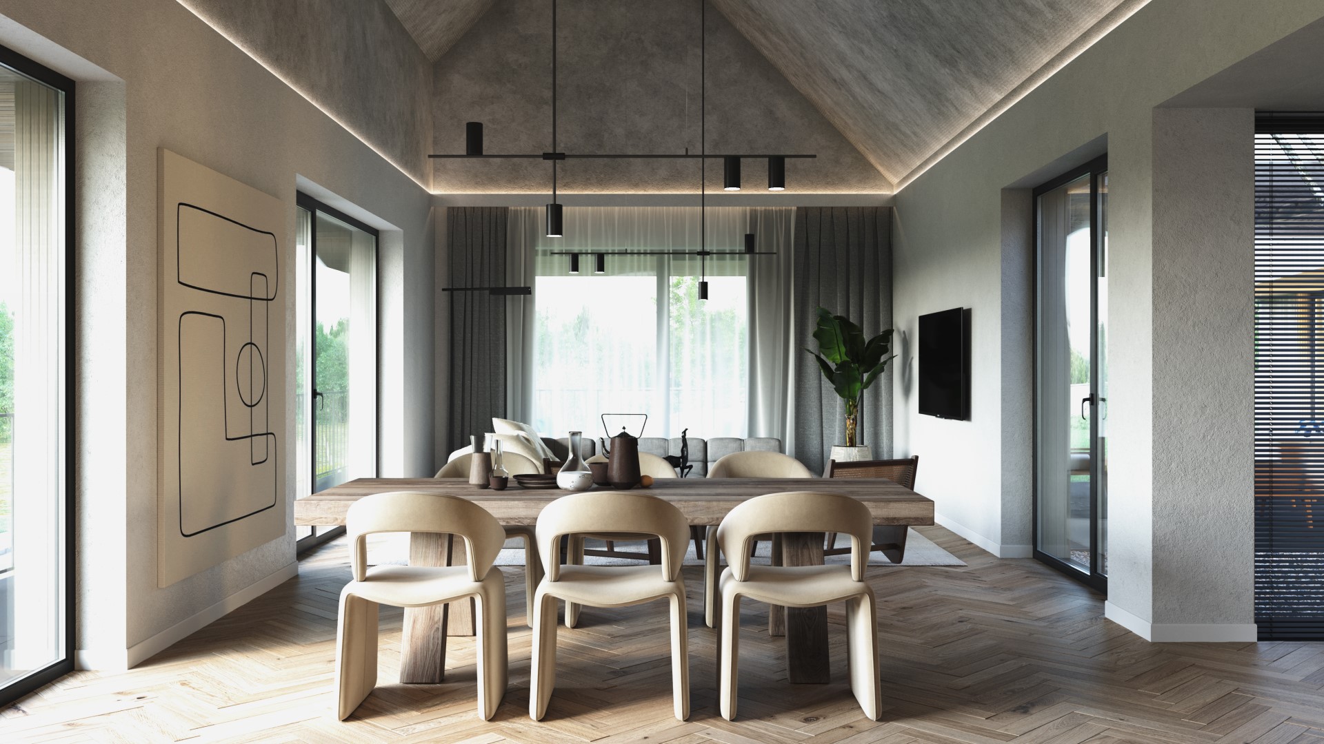 Interiérový design – Rodinný dom Brezno